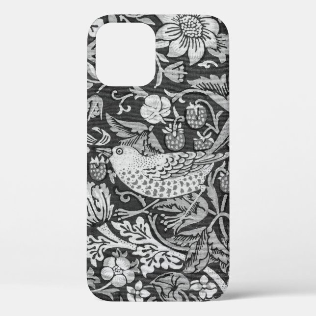 Funda De Case-Mate Para iPhone Gris, ladrón de fresa, William Morris (Reverso )