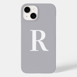 Funda Para iPhone 14 De Case-Mate Gris moderno mínimo monograma