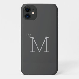 Funda Para iPhone 11 Gris personalizado moderno