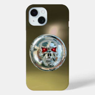 Funda Para iPhone 15 Gris SKULL RIDERS