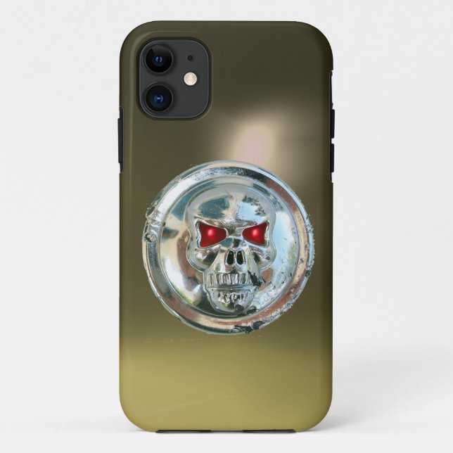 Funda De Case-Mate Para iPhone Gris SKULL RIDERS (Reverso)