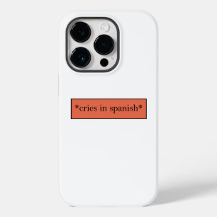 Funda Para iPhone 14 Pro De Case-Mate Gritos en español - Gracioso meme sarcástico