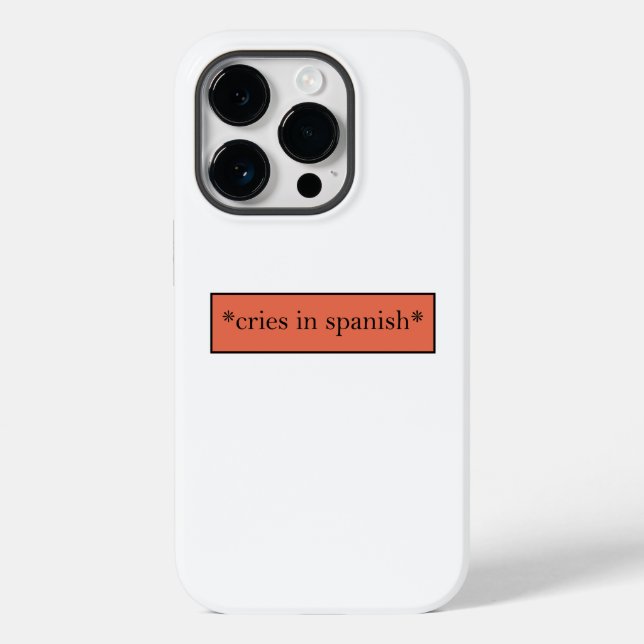 Funda De Case-Mate Para iPhone Gritos en español - Gracioso meme sarcástico (Reverso )