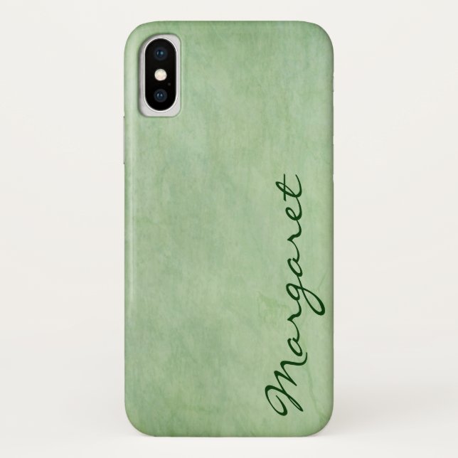 Funda De Case-Mate Para iPhone Gritty Green personalizado (Reverso)