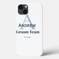 groomsmen de equipo simple y personalizado en mono