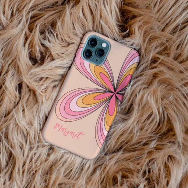 Funda De Case-Mate Para iPhone Groovy años 70 Hippie Flor Enchufe Fuzz Nombre de  (Subido por el creador)