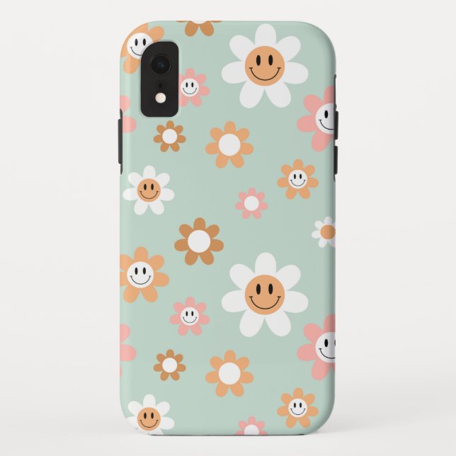 Funda De Case-Mate Para iPhone Groovy Daisies funda de iPhone XR (Reverso)