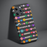 Funda Para iPhone 13 Pro Max Groovy Good Vibes Love Smile Retro Bebidas<br><div class="desc">Los estuches para iPhone de Groovy Good Vibes Love Smile Retro Beads presentan una variedad de cuentas de amistad con texto como amor, paz, felicidad, sonrisa, buenas vibraciones y acentuadas con flores, mariposas, corazones, estrellas, yin y señales yang en colores brillantes. Perfectos regalos para Navidades, cumpleaños, mejores amigos, hermanas y...</div>