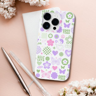 Funda Para iPhone 14 Pro De Case-Mate Groovy Good Vibes Y2K Butterfly Chica moderno