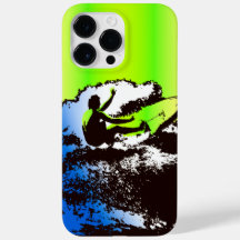 Groovy Hawaiian Surfer 1960 Retro Gráfico Lime