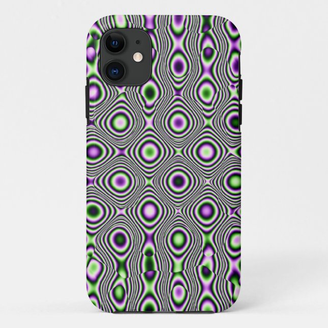 Funda De Case-Mate Para iPhone Groovy Psychedelic Trip Optical Art (Reverso)