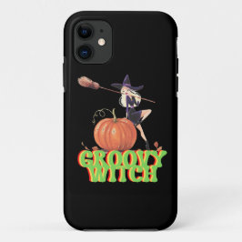 Funda Para iPhone 11 GROOVY WITCH brujas divertidas de Halloween
