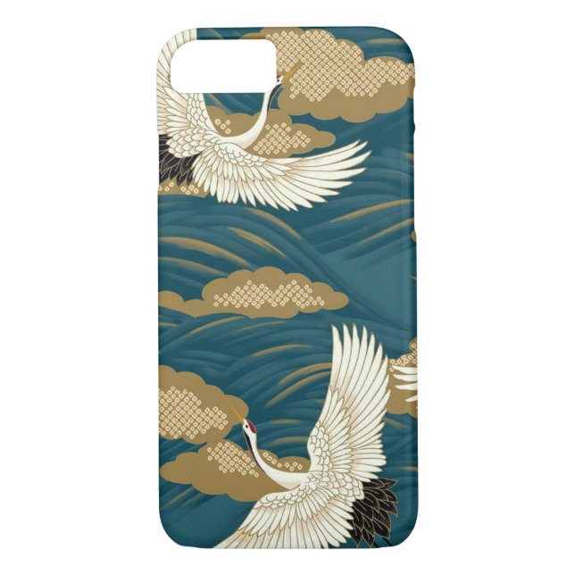 Funda De Case-Mate Para iPhone Grúas japonesas (Reverso)