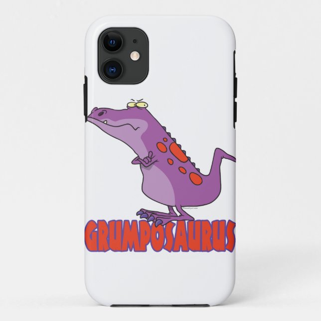 Funda De Case-Mate Para iPhone Grumposaurus Grumpy DInosaur Dino (Reverso)