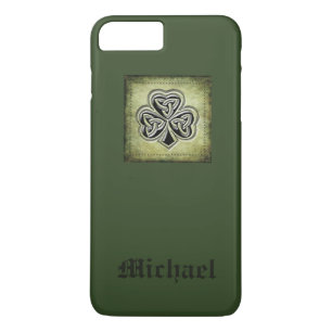 Funda Para iPhone 8 Plus/7 Plus Grundge de moda y afortunado shamrock irlandés per