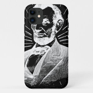 Funda Para iPhone 11 grunge abraham lincoln