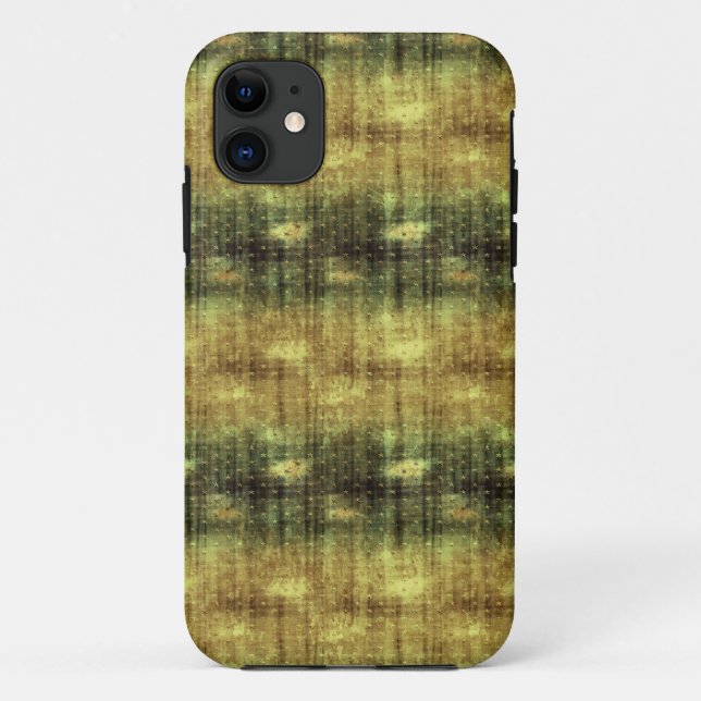 Funda De Case-Mate Para iPhone Grunge Green Gold (Reverso)