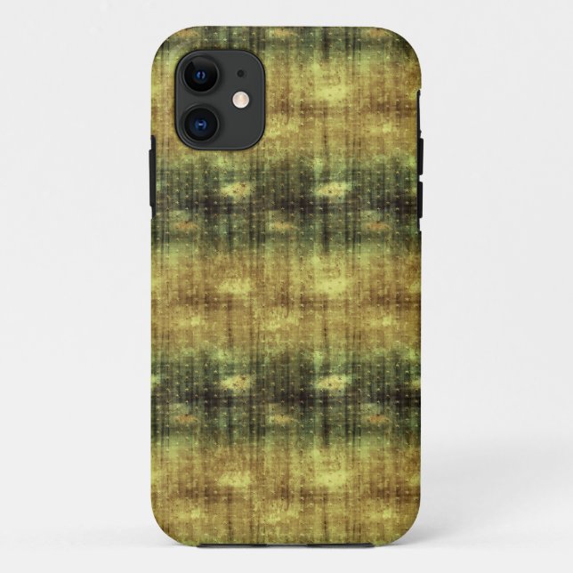 Funda De Case-Mate Para iPhone Grunge Green Gold (Reverso)