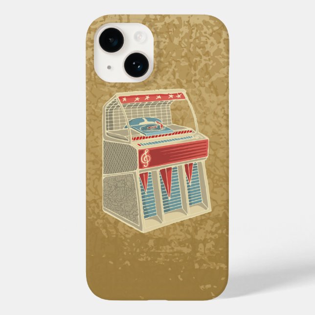 Funda De Case-Mate Para iPhone Grunge Jukebox (Reverso )