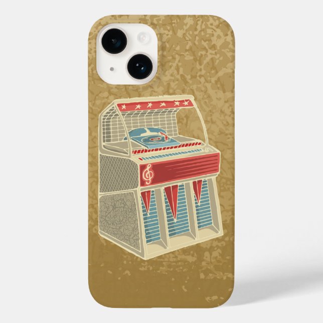 Funda De Case-Mate Para iPhone Grunge Jukebox (Reverso )