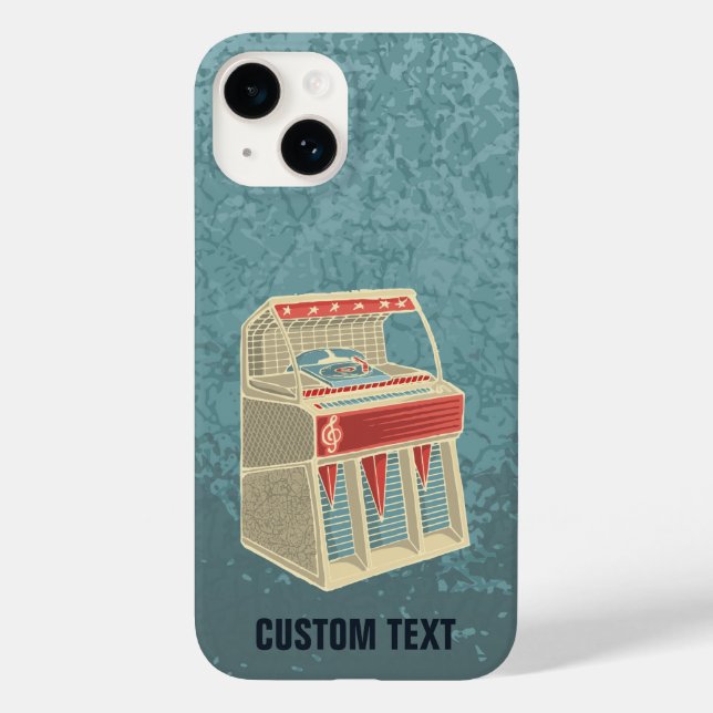 Funda De Case-Mate Para iPhone Grunge Jukebox (Reverso )