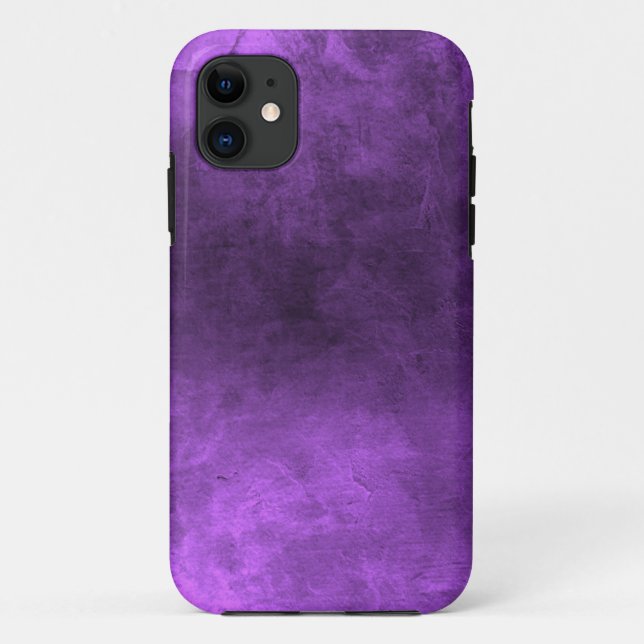 Funda De Case-Mate Para iPhone Grunge oscuro - púrpura (Reverso)
