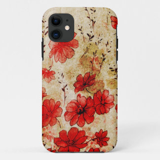 title_seo2 Grunge rojo floral