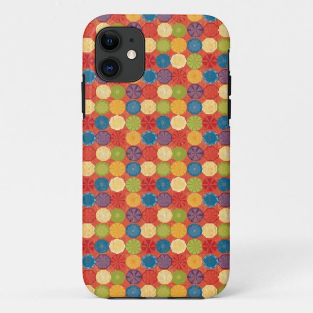 Funda De Case-Mate Para iPhone Grunge trozos de fruta (Reverso)