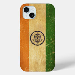 Funda Para iPhone 15 Mini Grunge vintage de la bandera india