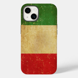 Funda Para iPhone 14 De Case-Mate Grunge vintage de la bandera italiana