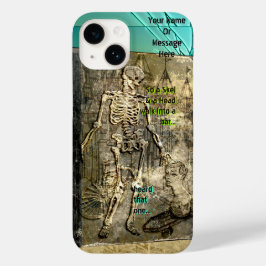 Funda Para iPhone 14 De Case-Mate Grungy Skeleton Chistes (Personalizado)