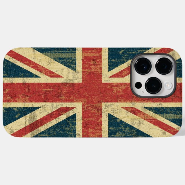 Funda De Case-Mate Para iPhone Grungy Union Jack (Reverso  (Horizontal))
