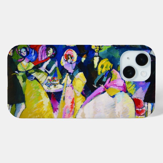 Funda De Case-Mate Para iPhone Grupo de Crinolines por Wassily Kandinsky (Reverso (Horizontal) )