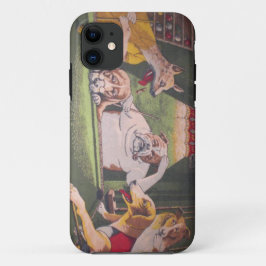 Funda Para iPhone 11 grupo de perros jugando