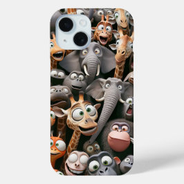 Funda Para iPhone 15 Grupo Loco de Vida Silvestre