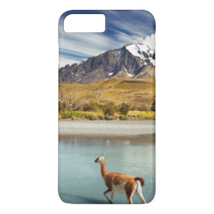 Funda Para iPhone 8 Plus/7 Plus Guanaco que cruza el río en Torres del Paine