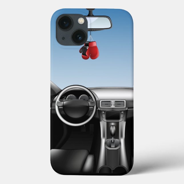 Funda De Case-Mate Para iPhone Guantes de boxeo del tablero de coches (Reverso)