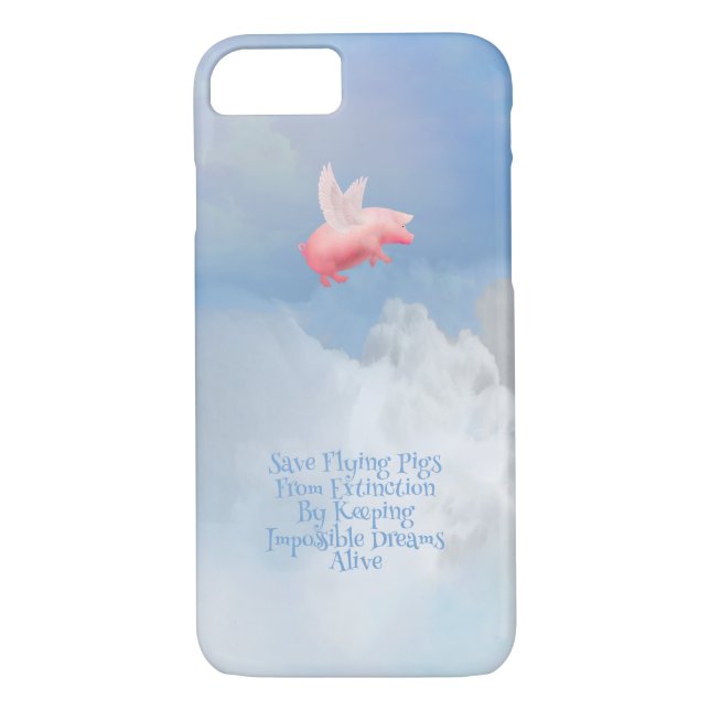 Funda De Case-Mate Para iPhone Guardar los cerdos voladores (Reverso)