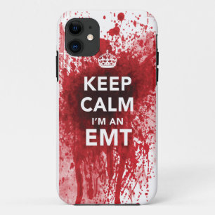 Funda Para iPhone 11 Guarde la calma que soy una caja salpicada sangre