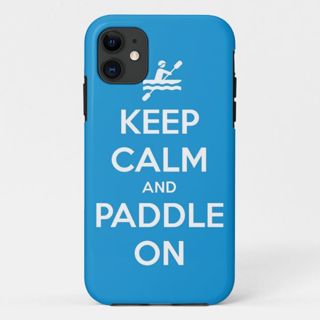 Funda De Case-Mate Para iPhone guarde la calma y bátase encendido (Reverso)