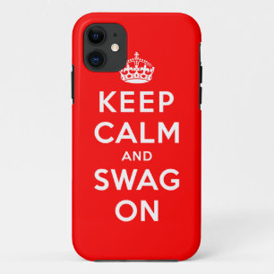 Funda Para iPhone 11 Guarde la calma y el Swag encendido