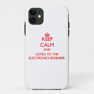 Funda Para iPhone 11 Guarde la calma y escuche el ingeniero electrónico