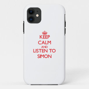Funda Para iPhone 11 Guarde la calma y escuche Simon