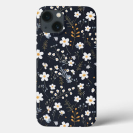 Funda Para iPhone 13 Guardería de flores silvestres de jardín suave min