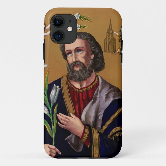 Funda De Case-Mate Para iPhone Guardián de San José de la Sagrada Familia (Reverso)