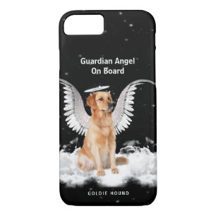 Funda Para iPhone 8/7 Guardian Golden Retriever con el nombre de tu perr