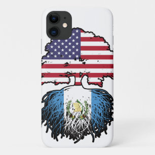 Funda Para iPhone 11 Guatemala Guatemalteca, bandera de raíces de árbol