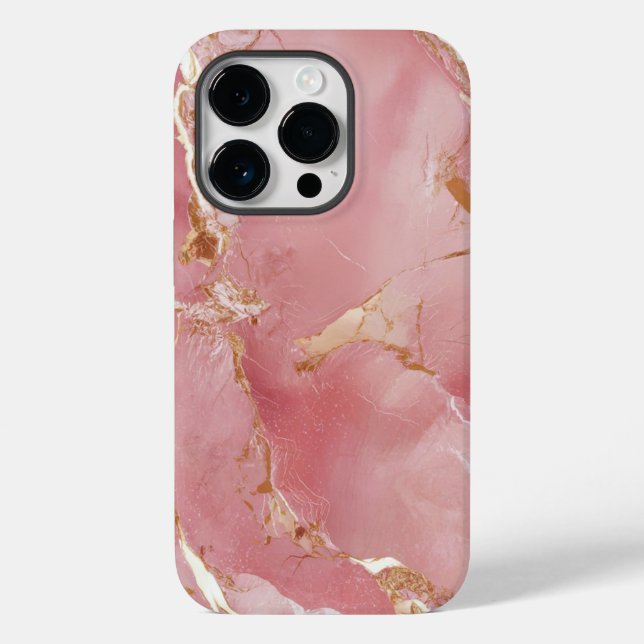Funda De Case-Mate Para iPhone Guay Aesthetic Marble Rosa Gold (Reverso )
