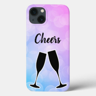 Funda Para iPhone 13 Guay asombrosa de moda morada con tu nombre