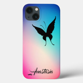 Funda Para iPhone 13 Guay, asombrosa, mariposa arcoiris